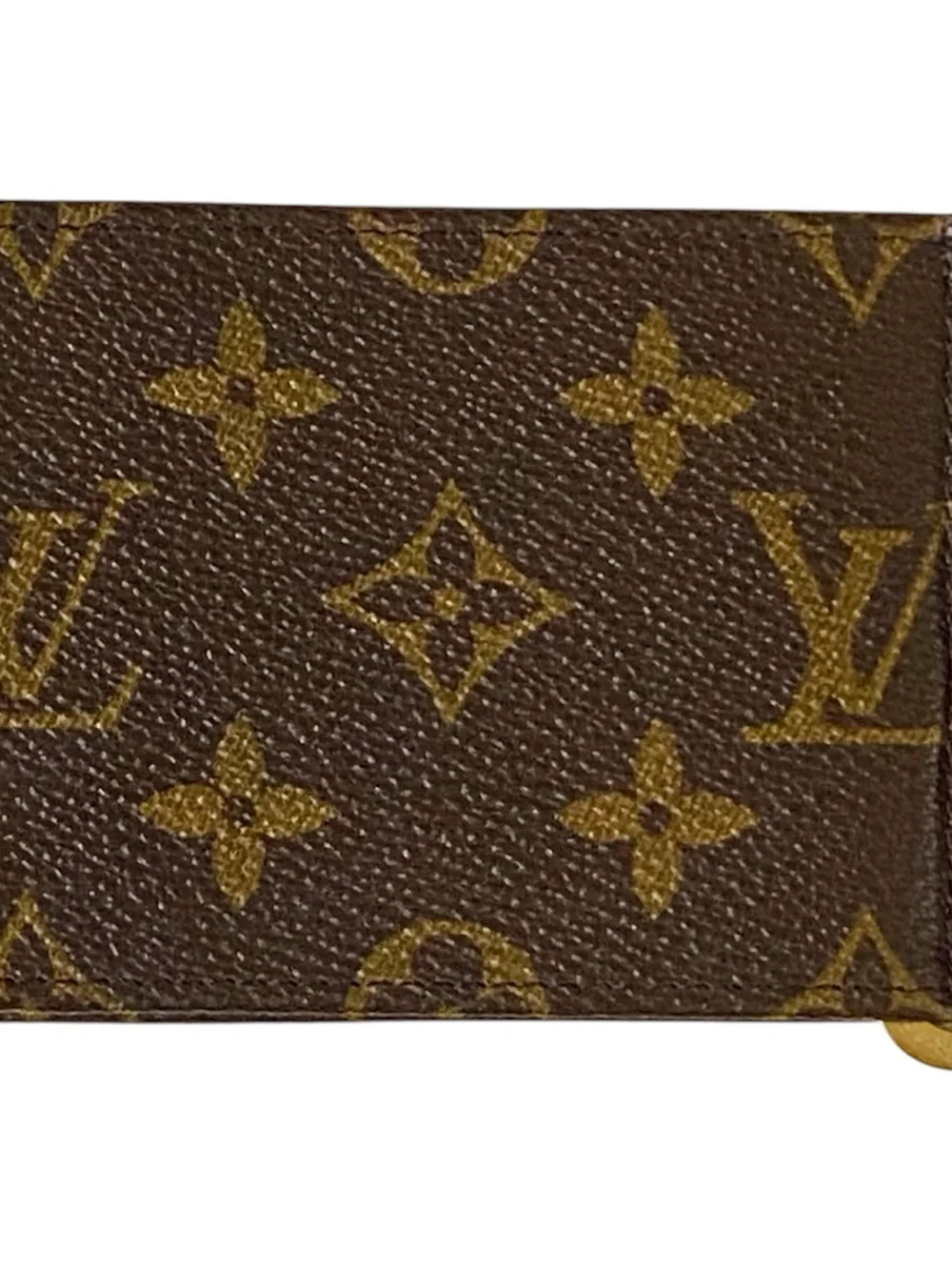 RARE VINTAGE LOUIS VUITTON MONOGRAM PINCE WALLET MONEY CLIP, PRISTINE NWOT